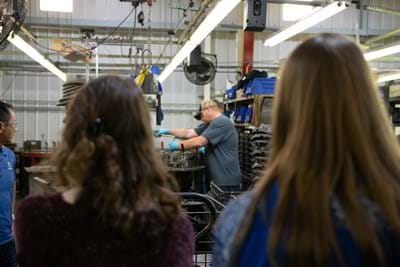 high school students touring Hy-Capacity