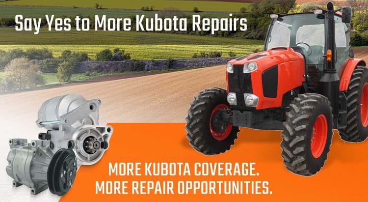 More Kubota Coverage. More Repair Opportunities.
