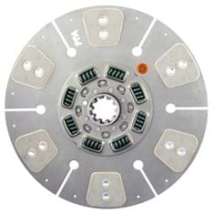 15-1/2" Transmission Disc, 6 Pad, w/ 2" 10 Spline Hub - Reman