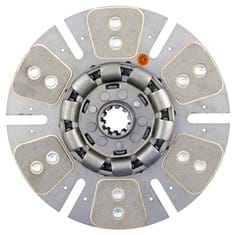 12&quot; Transmission Disc, 6 Pad, w/ 1-1/2&quot; 10 Spline Hub - Reman