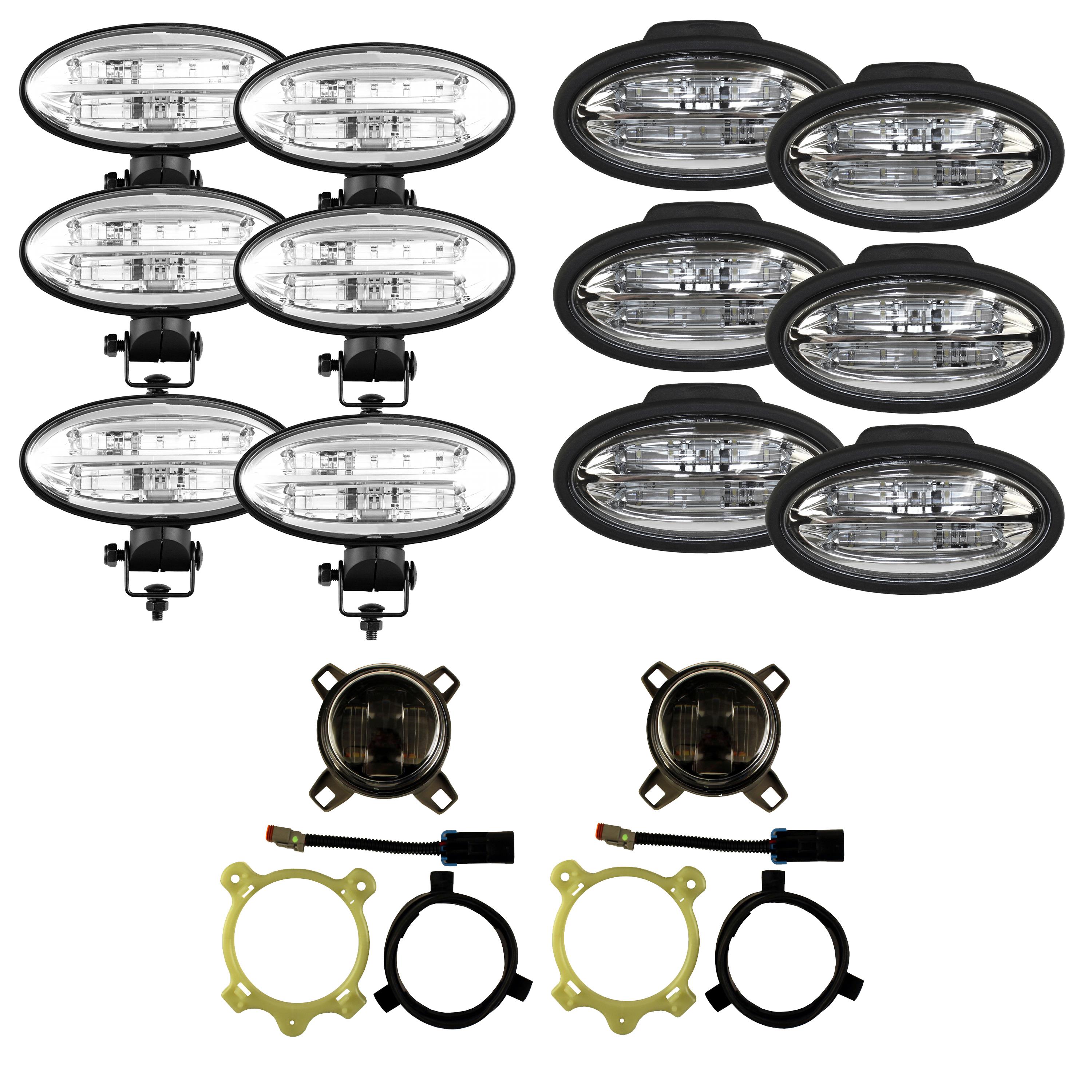 JW Speaker Complete LED Lamp Kit for John Deere R Series Tractors