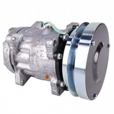 Genuine Sanden SD7H15SHD Compressor, w/ 1 Groove Clutch - New