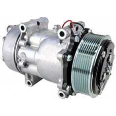 Genuine Sanden SD7H15 Compressor, w/ 8 Groove Clutch - New