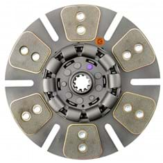 12" Transmission Disc, 6 Pad, w/ 1-1/4" 10 Spline Hub - Reman