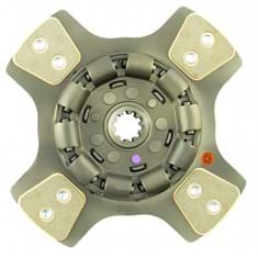 11" Transmission Disc, 4 Pad, w/ 1-1/4" 10 Spline Hub - New
