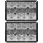 Flood/Spot Combo LED Cab Roof Light Set for Case IH Combines & Cotton Pickers, 4800 Lumens - (Pkg. of 2)