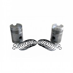 Piston & Rings, .090" Oversize, 5.550" Compression Distance, Set of 2