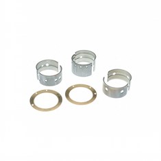 Main Bearing Set, .010&quot;, Oversize, flangeless front with thrust washers