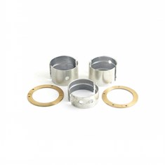 Main Bearing Set, .010&quot;, Oversize, flangeless front bearing, thrust washers included