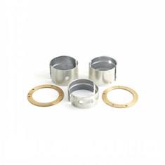 Main Bearing Set, .020", Oversize, flangeless front bearing, thrust washers included