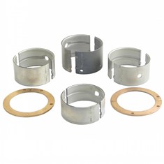 Main Bearing Set, .020", Oversize, flangeless front, with thrust washers