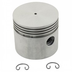 Piston, Standard, 2.875" length, 4 ring, short skirt, 3)3/32", 1)3/16" ring grooves