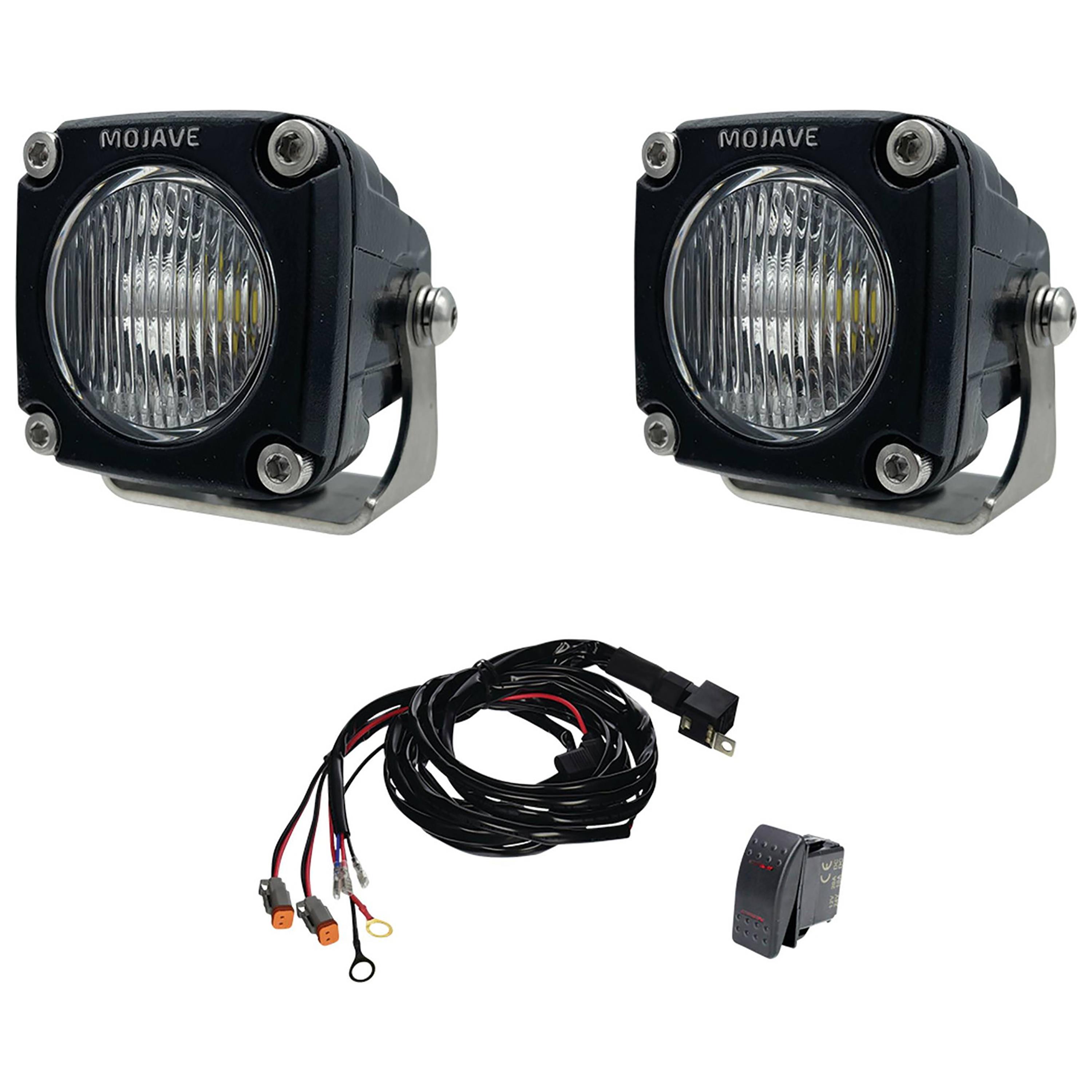 2 Inch Mojave Series LED Racing Light Kit, 2 pk w/ Wiring Harness