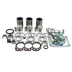 Major Overhaul Kit, John Deere 3-164D Diesel Engine, O-Rings in Block, w/ 1.37&quot; Piston Pin Diameter