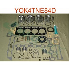 Major Overhaul Kit, Yanmar 4TNE84 Diesel Engine, Standard Pistons