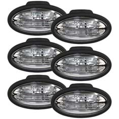 OSRAM LED Flood Beam Panel Mount Cab Light Kit, 3600 Lumens - (Pkg. of 6)