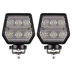 LED Flood Beam Pedestal Mount Light Set, 5400 Lumens Each - (Pkg. of 2)