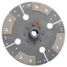 9&quot; Transmission Disc, 4 Pad, w/ 1&quot; 6 Spline Hub - Reman