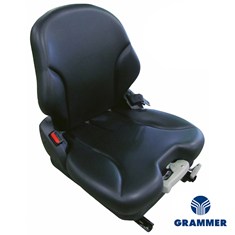 Grammer MSG65/531 Low Back Seat, Black Vinyl w/ Mechanical Suspension