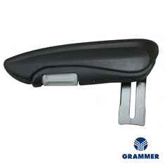 Arm Rest, LH, Black Molded Duratex