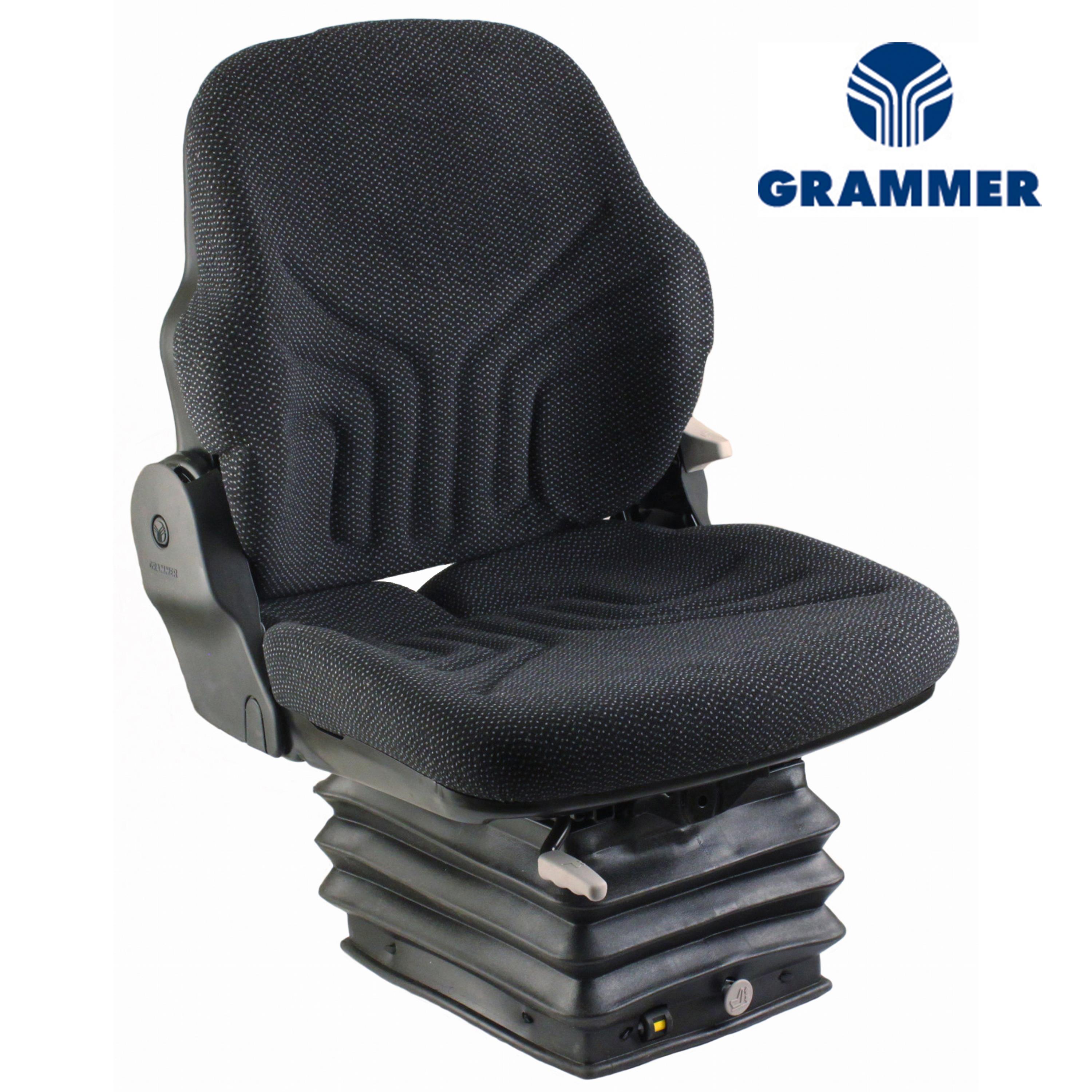Grammer Mid Back Seat, Black Fabric w/ Air Suspension