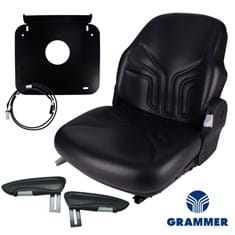 Grammer Mid Back Seat, Black Vinyl