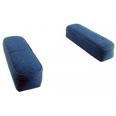 Arm Rest Set, Blue Fabric