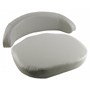 Cushion Set, Gray Vinyl - (2 pc.)