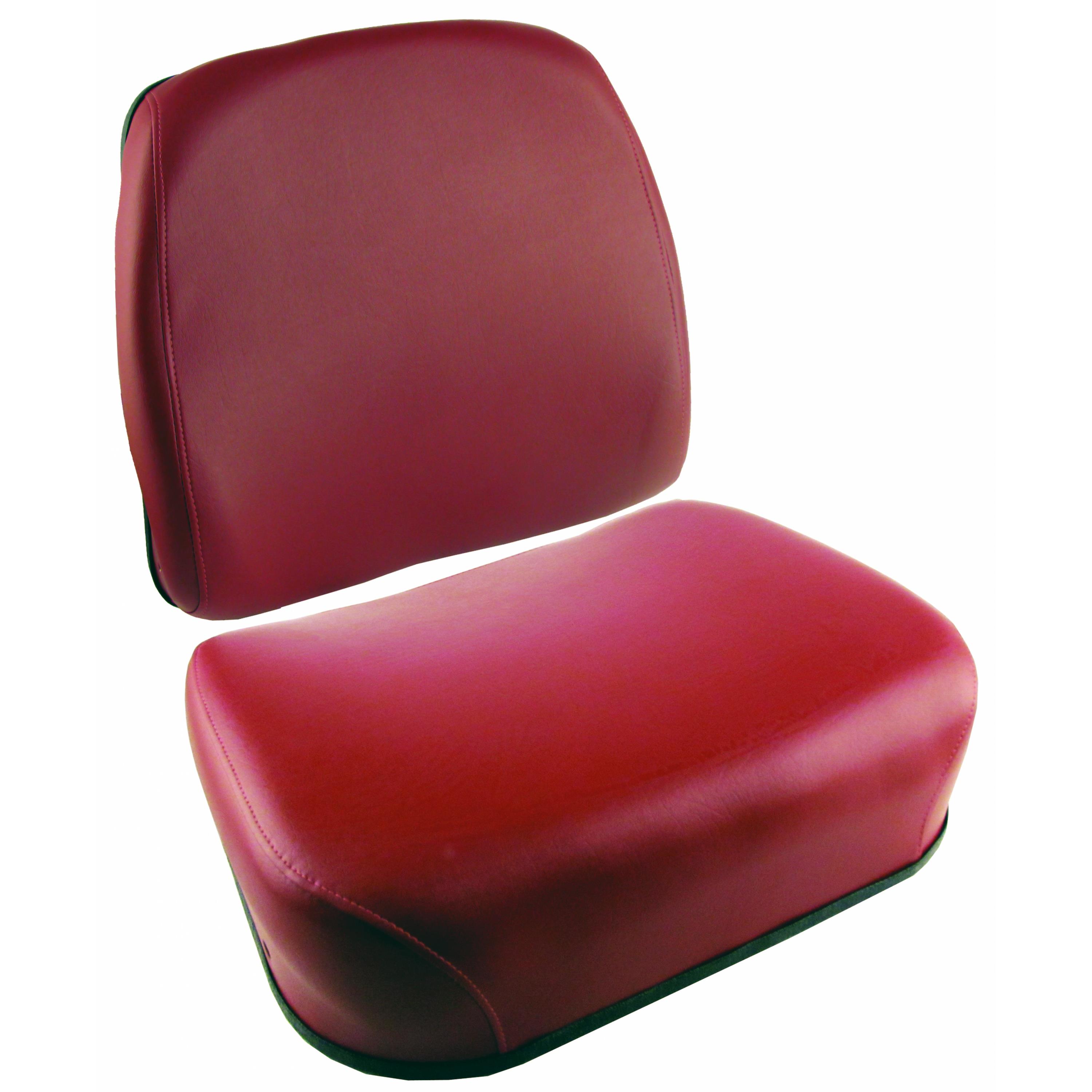Cushion Set, Maroon Vinyl, w/o Welded Brackets, 2 pc