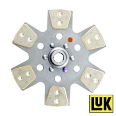 11" LuK Transmission Disc, 6 Pad, w/ 1-3/32" 18 Spline Hub - New