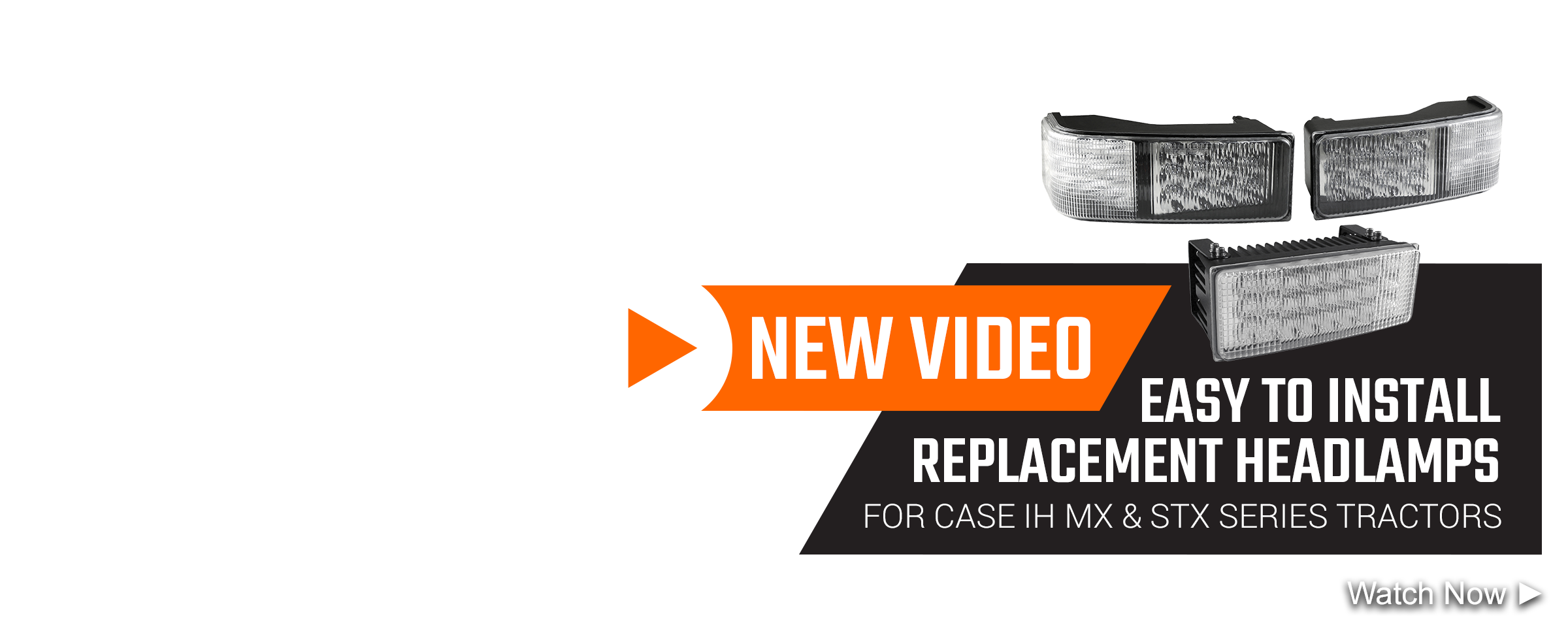 Easy to install headlights video for Case MX STX