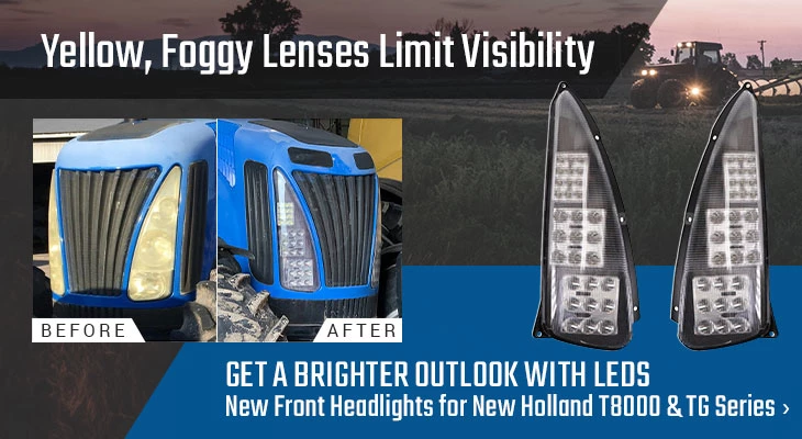 New Front Headlights for New Holland T8000 & TG