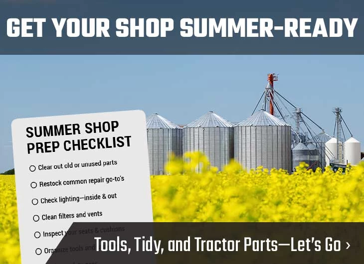 A successful summer starts with a tidy shop