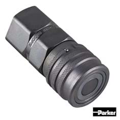 Parker Flat Face Hydraulic Breakaway Coupler, Non-Spill, Female, Genuine OEM Style