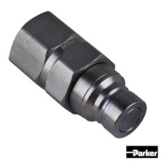 Parker Flat Face Hydraulic Breakaway Coupler, Non-Spill, Male, Genuine OEM Style