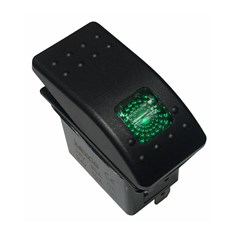 Rocker Switch - Green LED