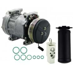 Compressor, Drier &amp; Valve Kit, w/ 4 Groove Clutch