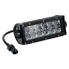 Tiger Lights 8&quot; Double Row LED Light Bar, Blue Strobe/Flashing Light