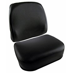 Cushion Set, Black Vinyl, Deluxe Style - (2 pc.)