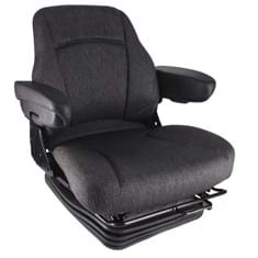 Sears Mid Back Seat, Gray Fabric w/ Air Suspension