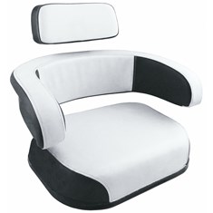 Cushion Set, Black & White Vinyl - (3 pc.)
