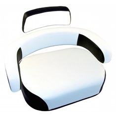 Cushion Set, Black & White Vinyl, Classic Style - (3 pc.)