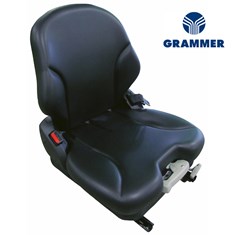 Grammer MSG65/531 Low Back Seat, Black Vinyl w/ Mechanical Suspension