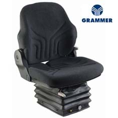 Grammer MSG93/721 Mid Back Seat, Black Fabric w/ Air Suspension