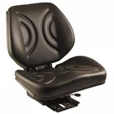 Low Back Seat, Black Vinyl w/ Mechanical Suspension