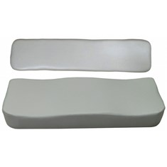 Cushion Set, Gray Vinyl - (2 pc.)