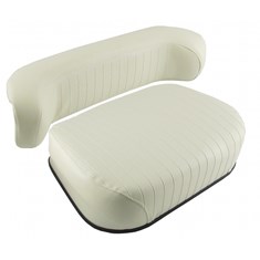 Cushion Set, Cream Embossed Vinyl, Unassembled - (2 pc.)